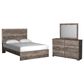 Ashley Ralinksi 3 Piece Queen Bedroom Set in Gray, , large