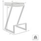 Blue River Atlantis 26" Backless Counter Stool with Matte Black Iron and Vintage Gray Faux Leather, , large
