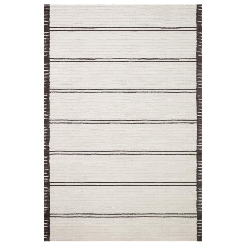 Magnolia Home Logan 2"3" x 3"9" White and Mocha Area Rug, , large