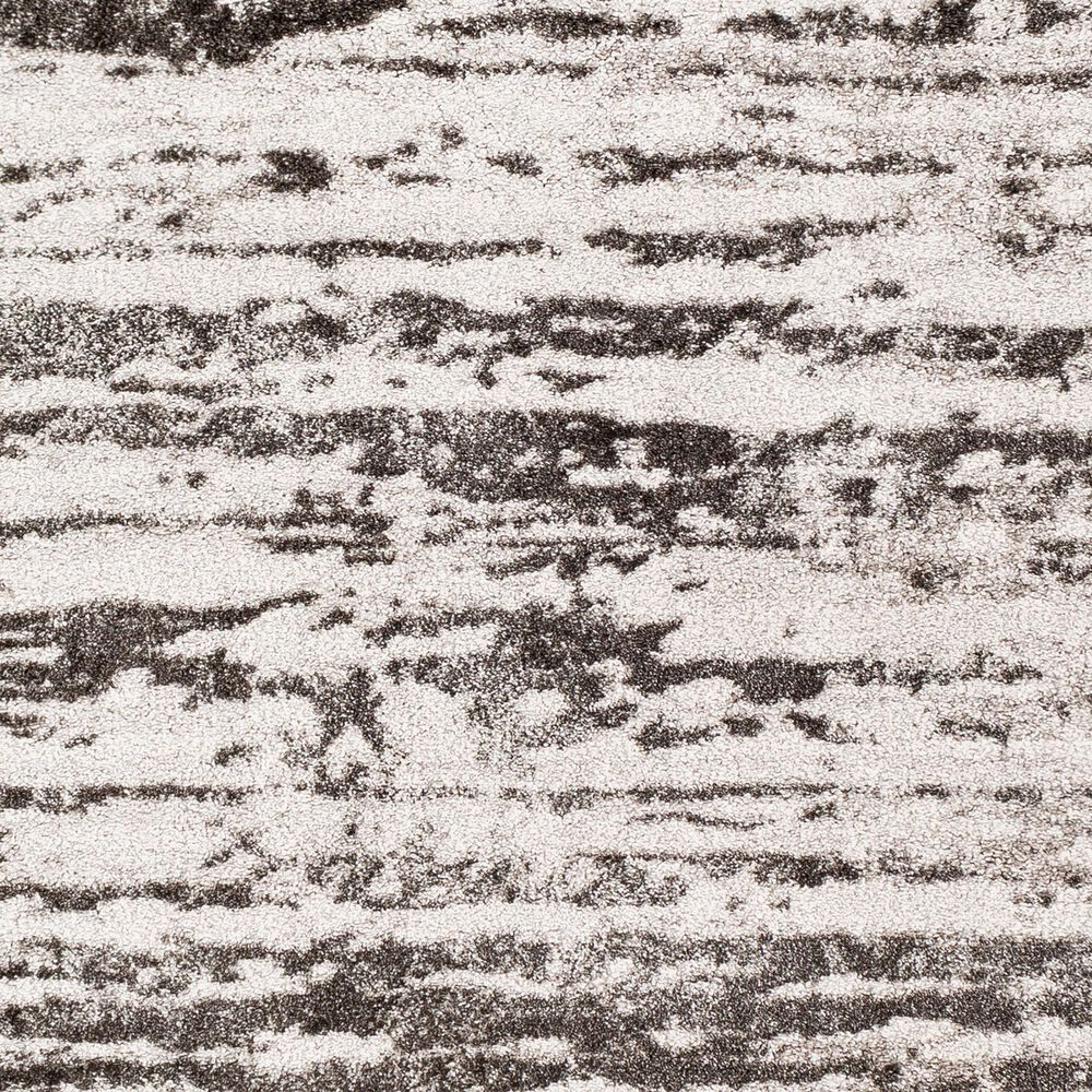Surya Venice VNE-2301 2&#39;9&quot; x 7&#39;3&quot; Charcoal, Gray and Ivory Runner, , large