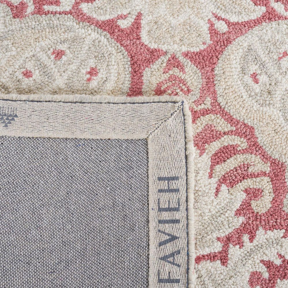 Safavieh Micro-Loop 4&#39; x 6&#39; Pink and Beige Area Rug, , large