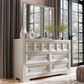 Furniture of America Hatton 6-Drawer Dresser and Mirror in Tawny, , large
