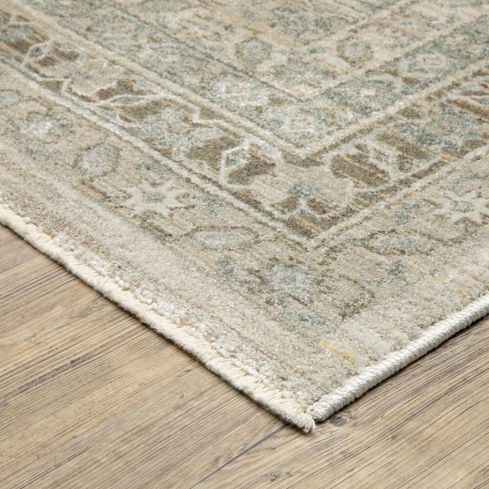 Oriental Weavers Keaton KEA08 Beige and Green 3&#39;3&quot; x 5&#39; Area Rug, , large