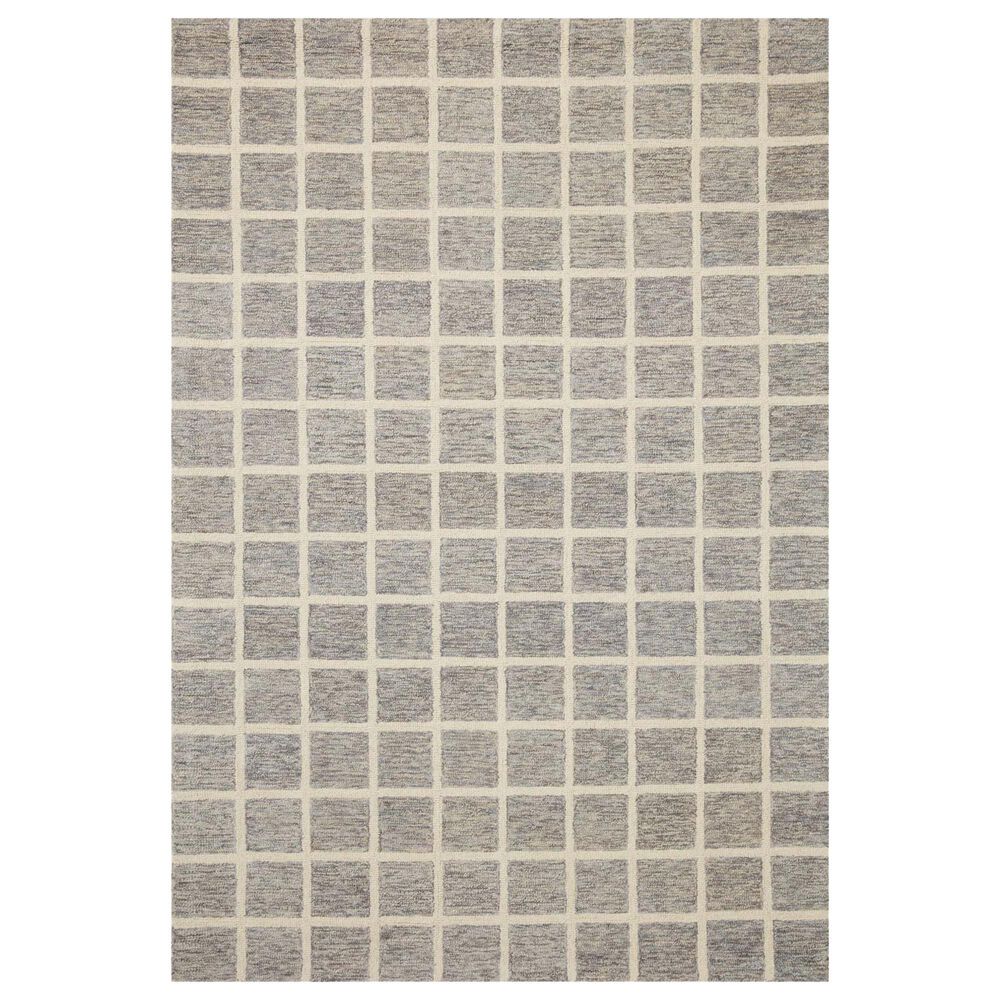 Chris Loves Julia x Loloi Polly 9"3" x 13" Slate and Ivory, , large