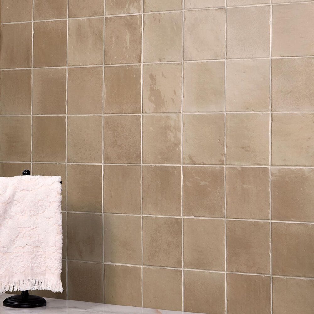 Dal-Tile Relicca Foxed 4" x 4" Square Handcrafted Ceramic Tile, , large
