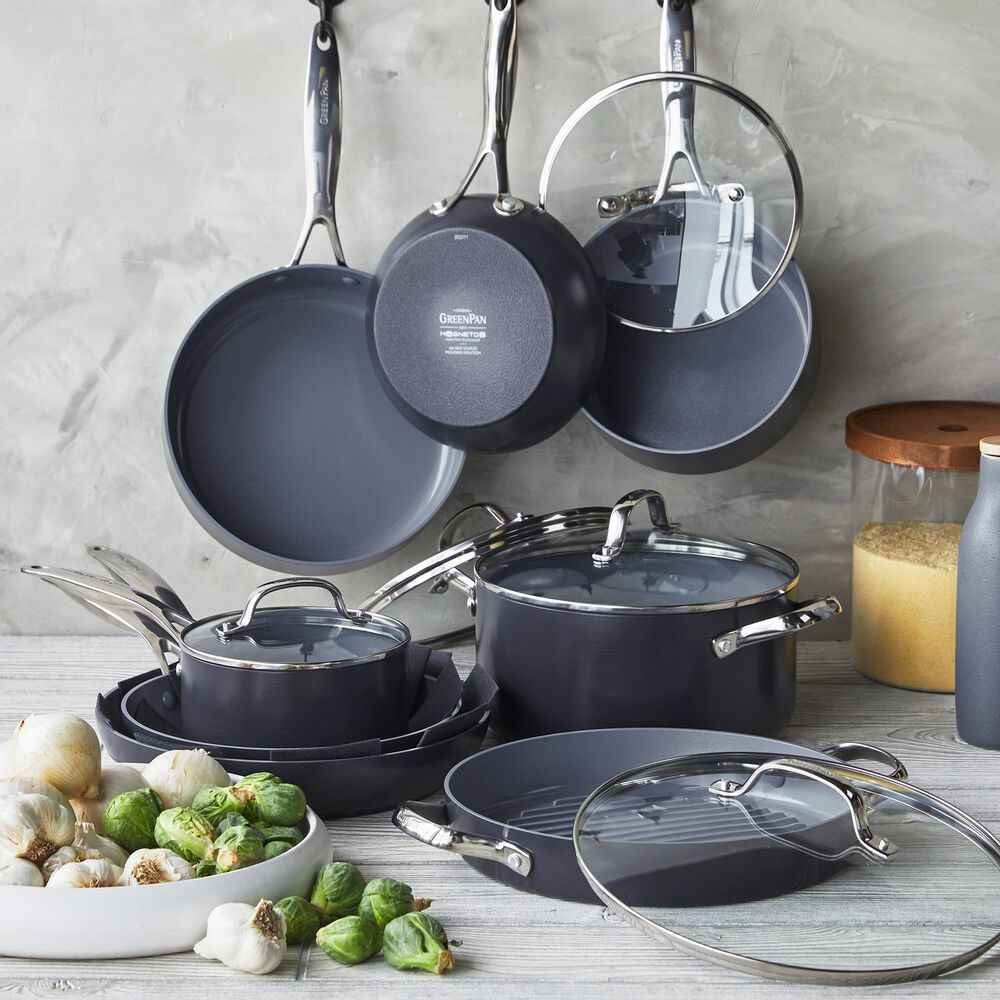 Green Pan Valencia Pro 13-Piece Nonstick Cookware Set in Grey, , large