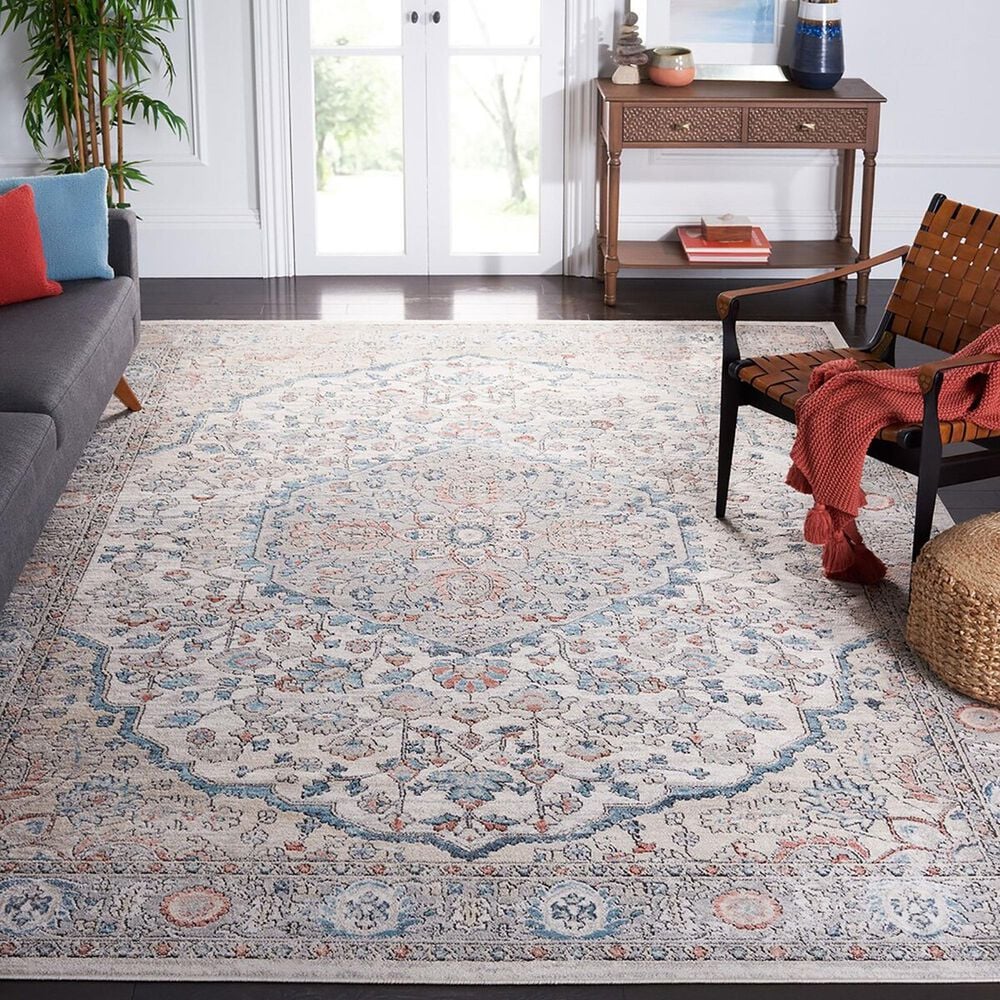Safavieh Oregon   8&#39; x 10&#39; Grey and Blue Area Rug, , large