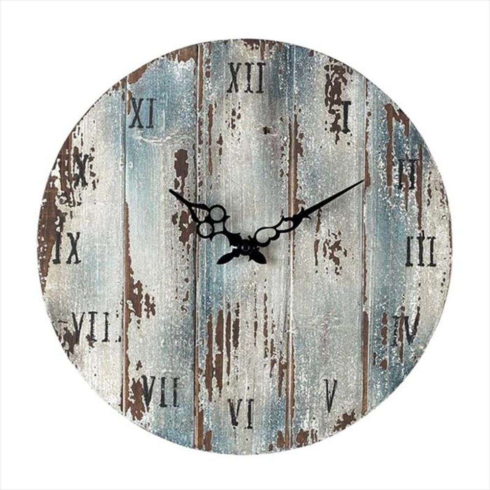 Sterling Roman Numeral Wall Clock in Belos Dark Blue, , large