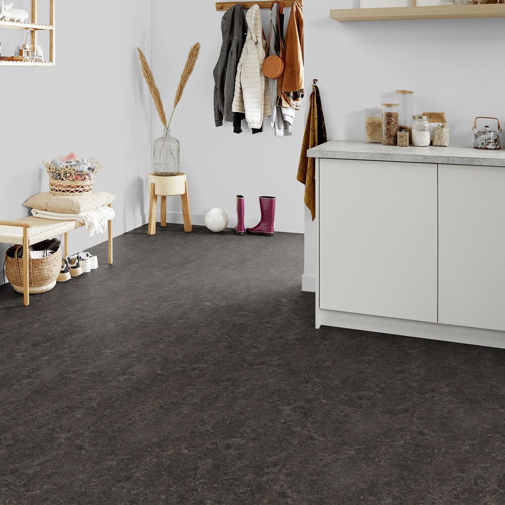 Forbo Marmoleum Cinch Loc Seal 12&quot; x 12&quot; Laminate Tile in Dark Bistre, , large