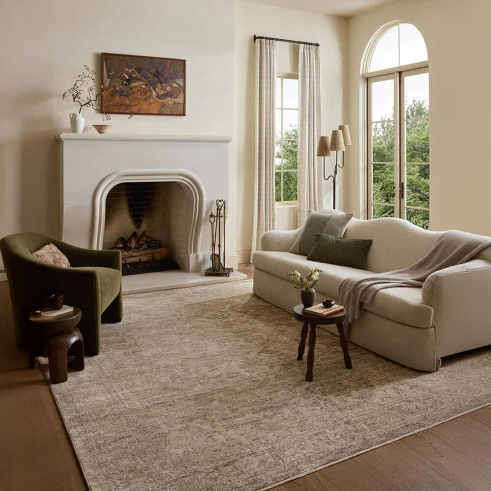 Loloi Clarisse Smoke and Natural 2&#39;6&quot; x 10&#39;2&quot; Runner, , large