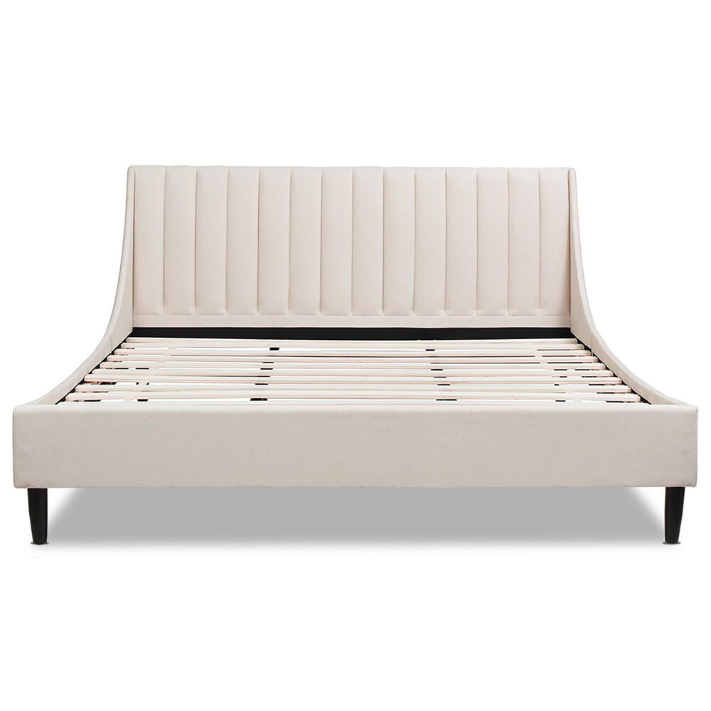 Jennifer Taylor Home Aspen King Platform Bed in Light Beige, , large