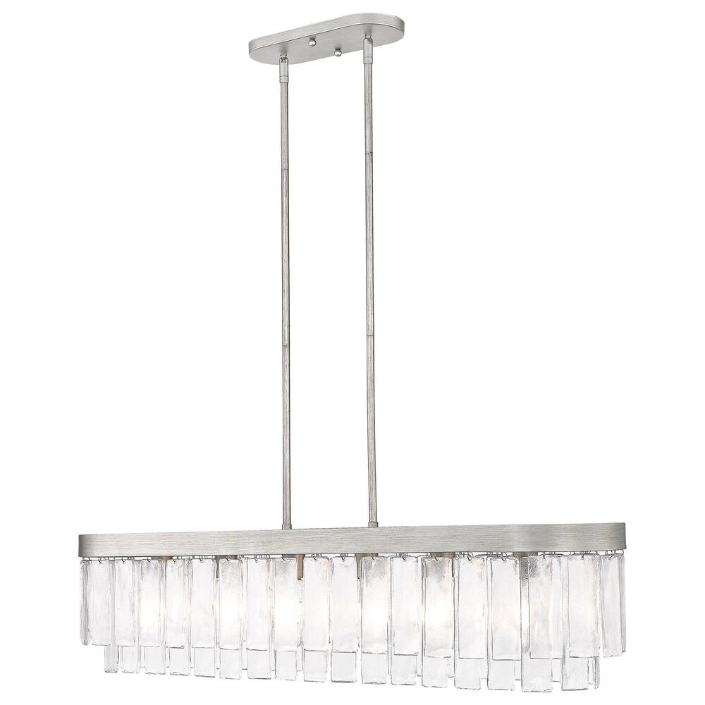 Golden Lighting Ciara 6-Light Linear Pendant in Peruvian Silver, , large