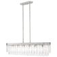 Golden Lighting Ciara 6-Light Linear Pendant in Peruvian Silver, , large