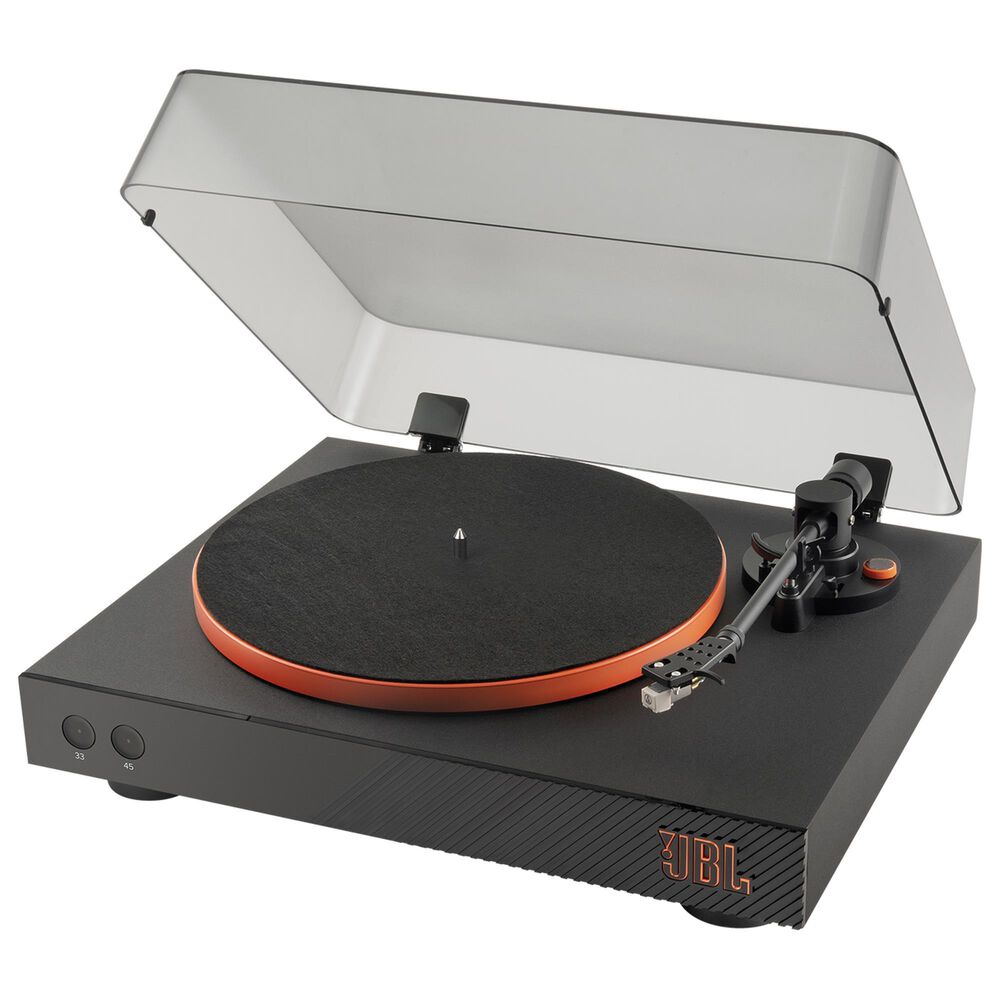 JBL Spinner Turntable with Bluetooth Connectivity in Black and Orange, , large