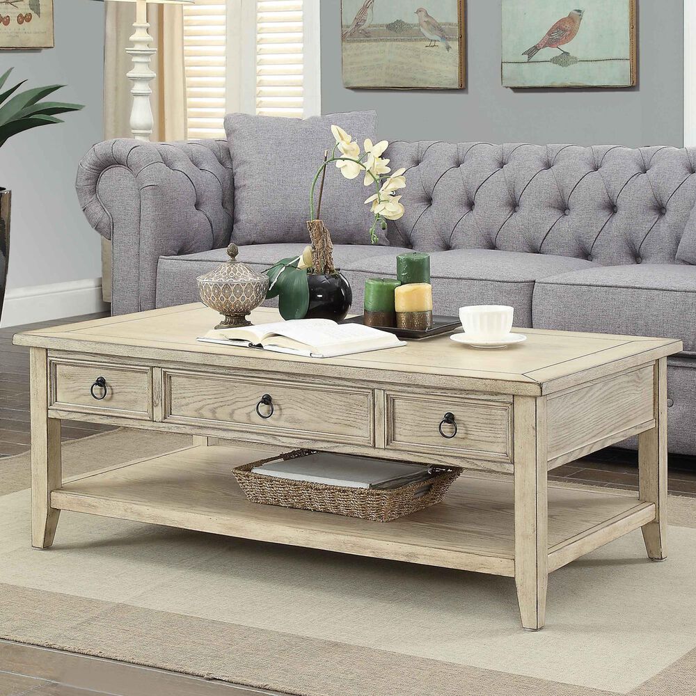 Shell Island Furniture Summerville Lift-Top Coffee Table in Garrett Burnished Cream, , large