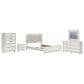 Ashley Zuraleus 5-Piece Queen Upholstered Panel Bedroom Set in Matte White, , large