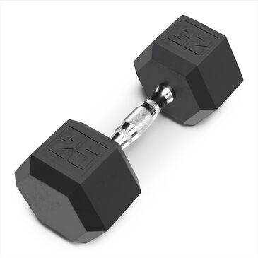 Impex, Inc 25 Lb Rubber Hex Dumbbell, , large