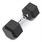 Impex, Inc 25 Lb Rubber Hex Dumbbell, , large