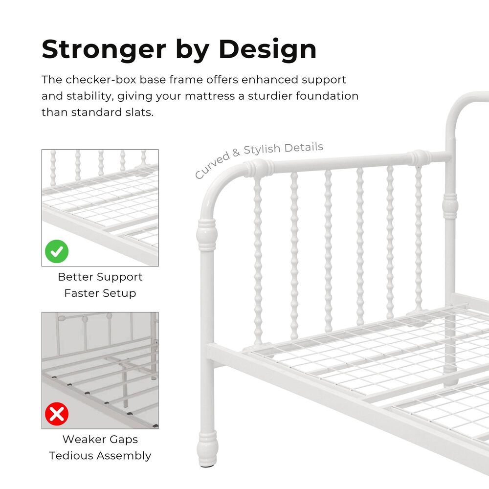 Furniture of America Wren Twin Daybed with Trundle in White, , large