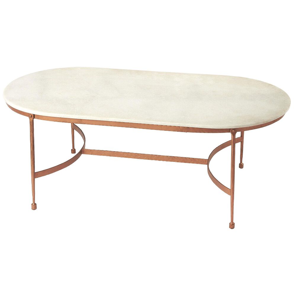 Butler Specialty Company Legionary Coffee Table in Copper and White, , large