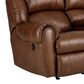 HomeStretch Laredo Power Loveseat with Console in Stetson Cognac, , large