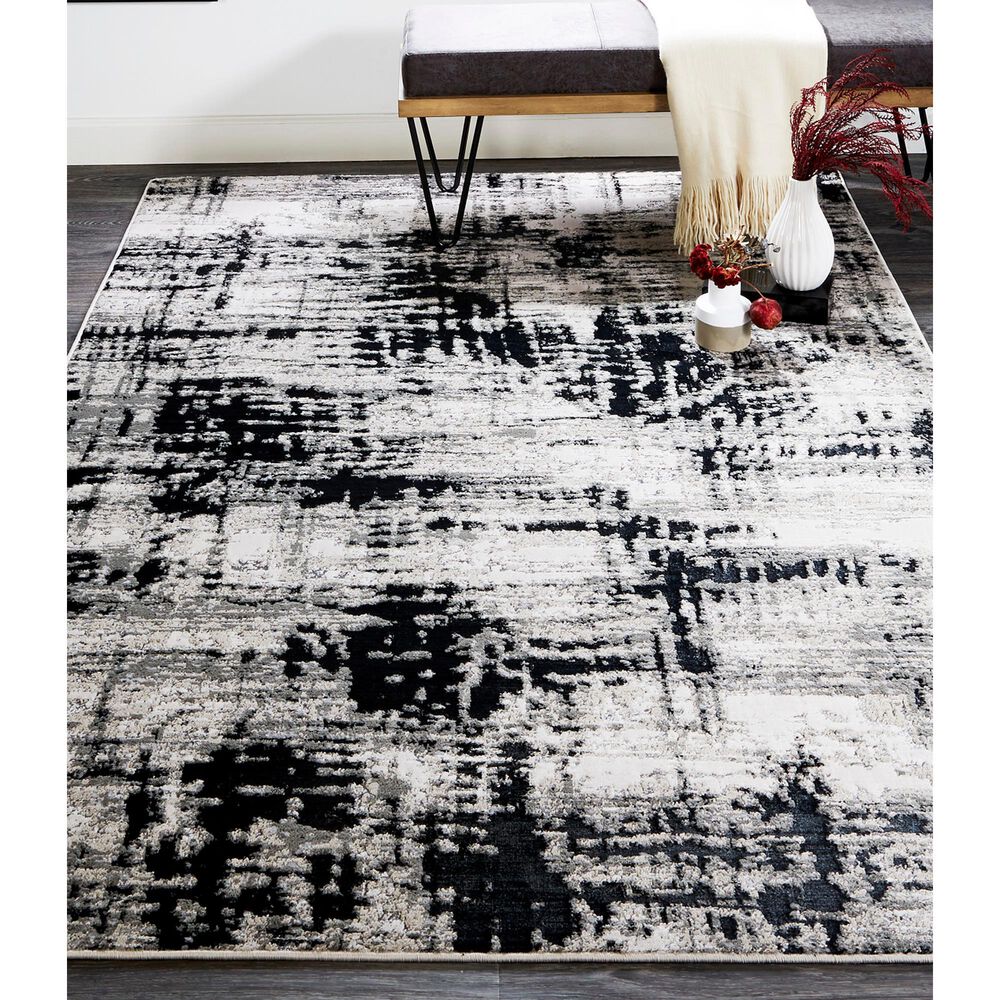 Feizy Micah 9&#39;2&quot; x 12&quot; Black Area Rug, , large