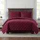 Pem America Truly Soft Everyday 3-Piece King Quilt Set in Burgundy, , large