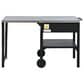 Hearth and Haven Outdoor Foldable Kitchen Cart with Side Table in Black, , large