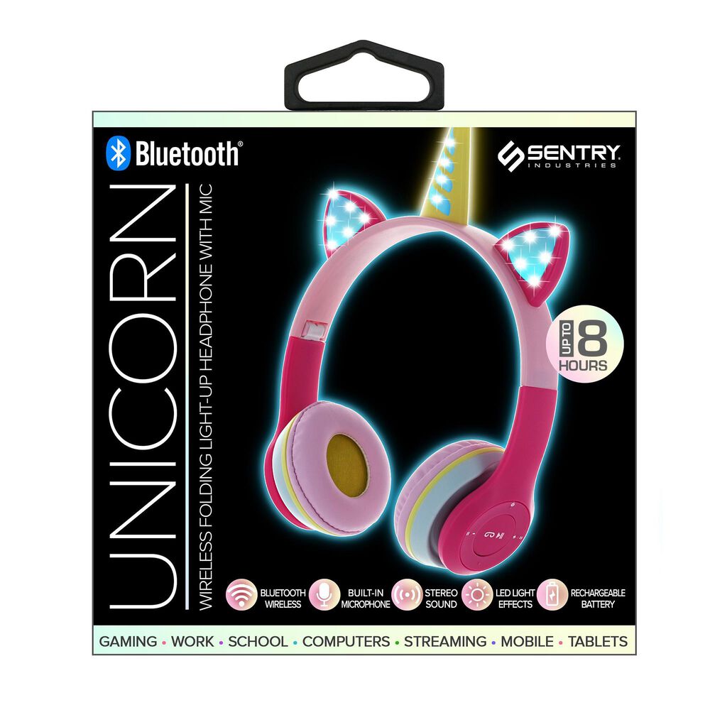 Sentry Unicorn Kids Headphones in Pink, , large