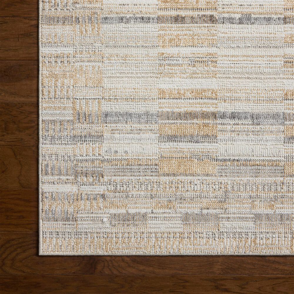 Loloi Roxie Granite and Gold 5'2" x 7'6" Area Rug, , large