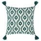 Levtex Ashika 18" x 18" Throw Pillow in Teal and White, , large