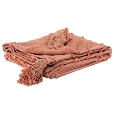Rizzy Home 50" x 60" Geometric Throw in Coral, , large