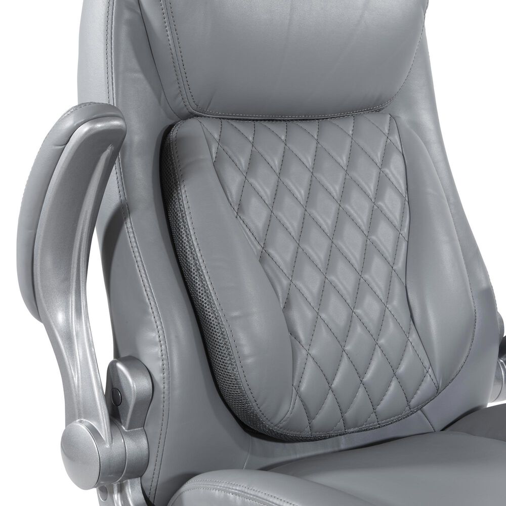 Valor Living Executive Chair with Grey Upholstery in Titanium, , large