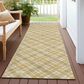 Dalyn Rug Company Soft Essentials Plaid Gold 2"3" x 7"6" Indoor/Outdoor Runner, , large