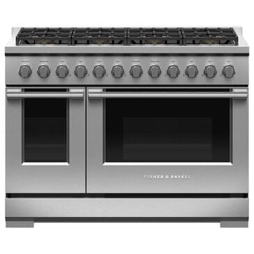 Fisher & Paykel 48" Freestanding Natural Gas Range with 8 Burners in Stainless Steel, , large