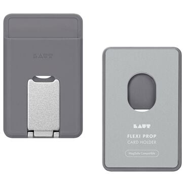 LAUT Flexi Prop MagSafe Card Holder with Stand for iPhone in Grey, , large