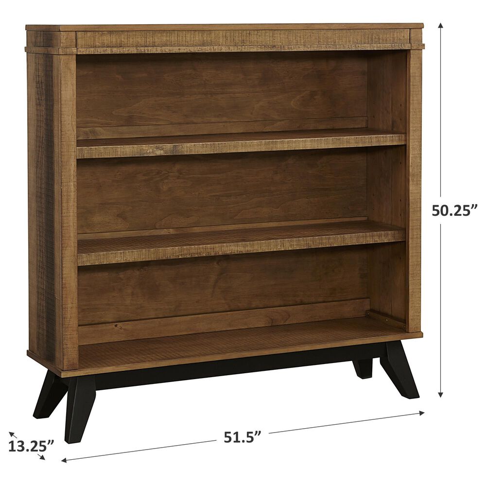 Eastern Shore Urban Rustic Hutch/Bookcase in Brushed Wheat, , large