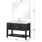 Lexora Home Norwalk 48" Single Bathroom Vanity in Brown Oak with White Carrara Marble Top and Rectangle Sink, , large