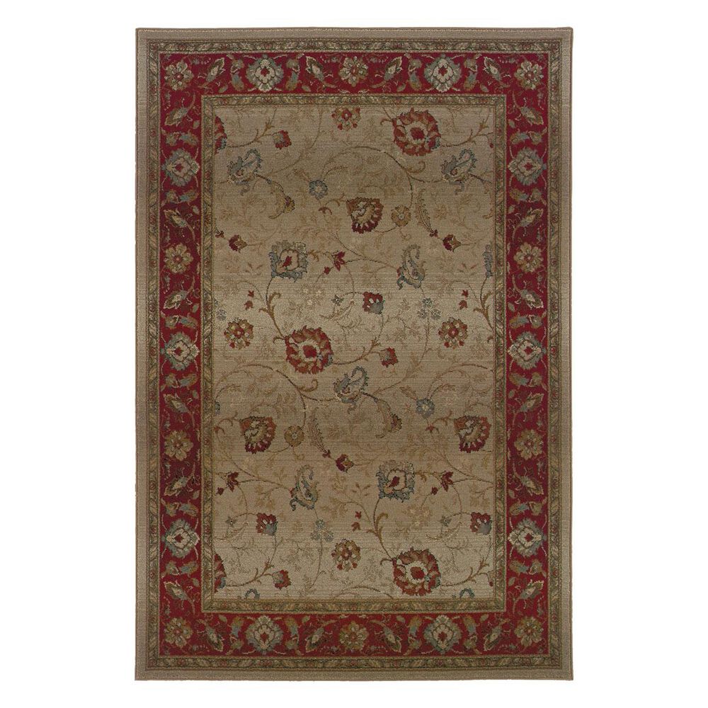 Oriental Weavers Genesis 521J 8' Square Beige Area Rug, , large