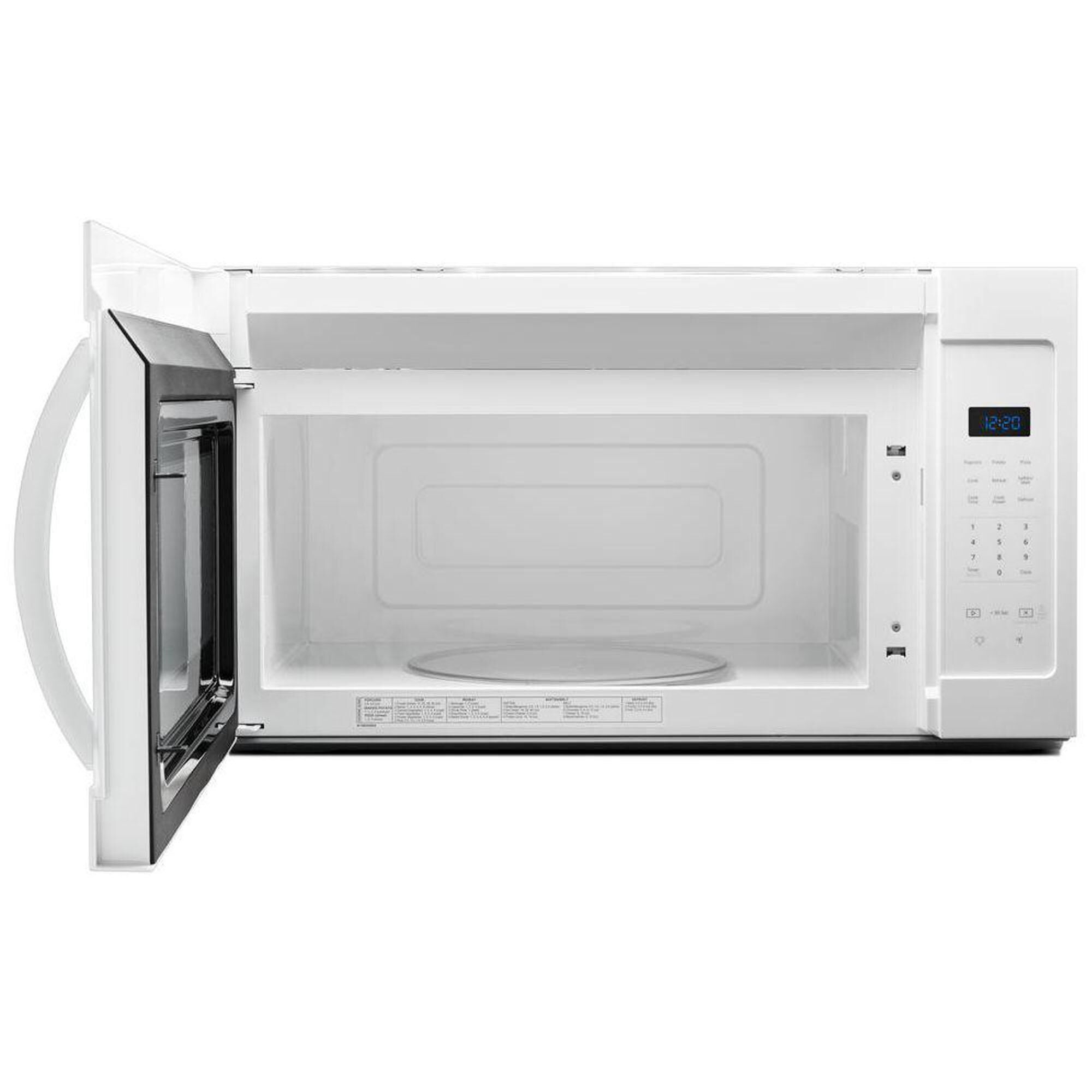 Whirlpool over the shop range microwave white