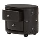Baxton Studio Davina Holly 2 Drawer Upholstered Nightstand in Black, , large