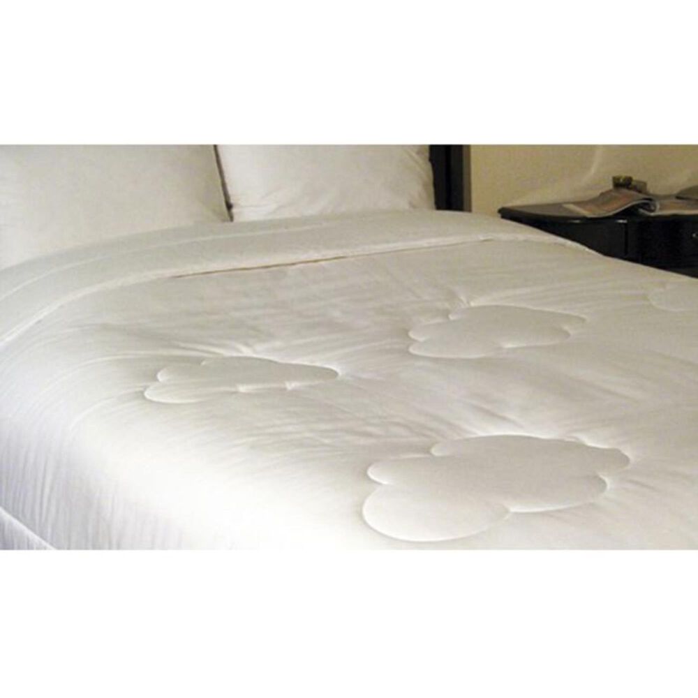 Epoch Hometex Cotton Loft Twin Cloud Stitch Comforter in White, , large