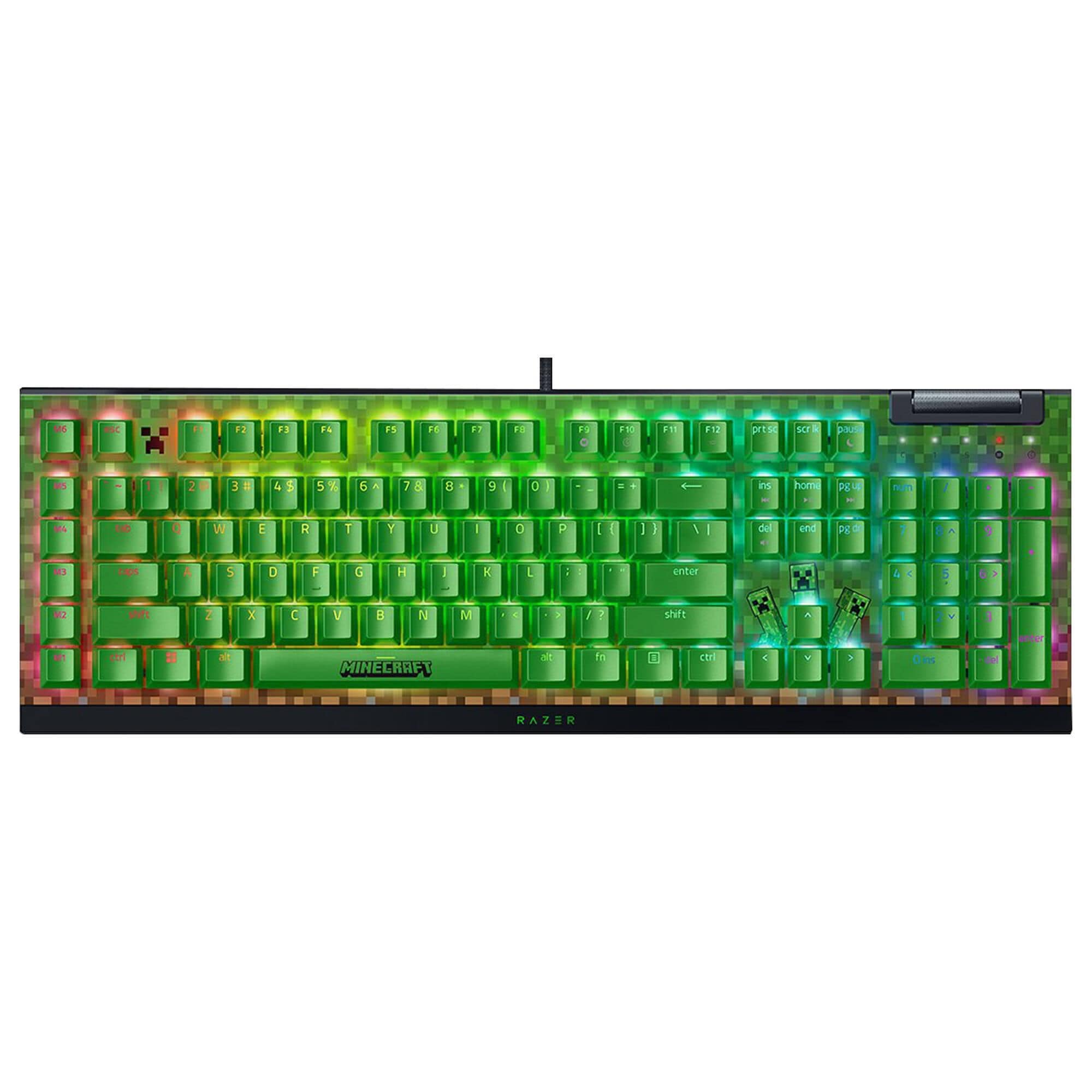 Razer BlackWidow V4 X Minecraft Edition Mechanical Gaming Keyboard