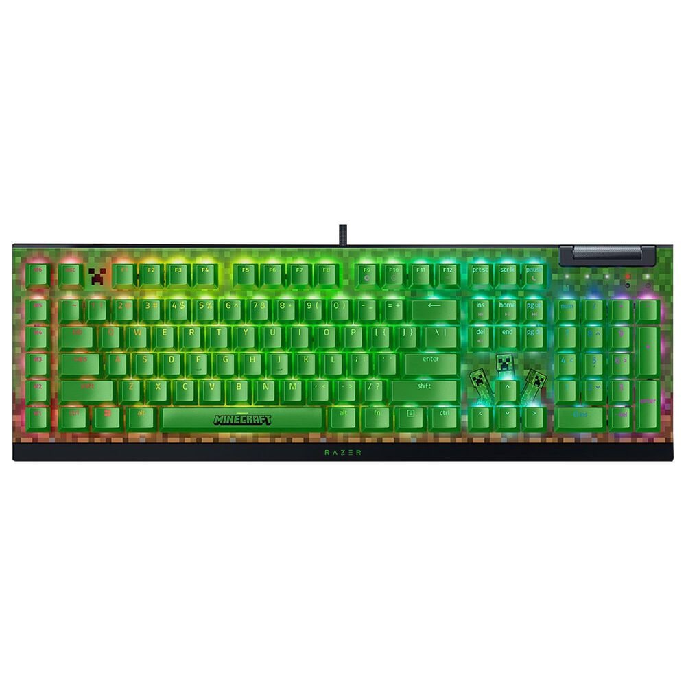 Razer BlackWidow V4 X Minecraft Edition Mechanical Gaming Keyboard in Green, , large