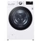 LG 5 Cu. Ft. Front Load Washer and 7.4 Cu. Ft. Gas Dryer Laundry Pair with Pedestals in White, , large