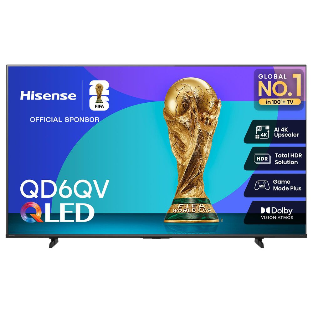 Hisense 50" Class QD6 Series QLED 4K UHD in Black - Smart Vidaa TV, , large