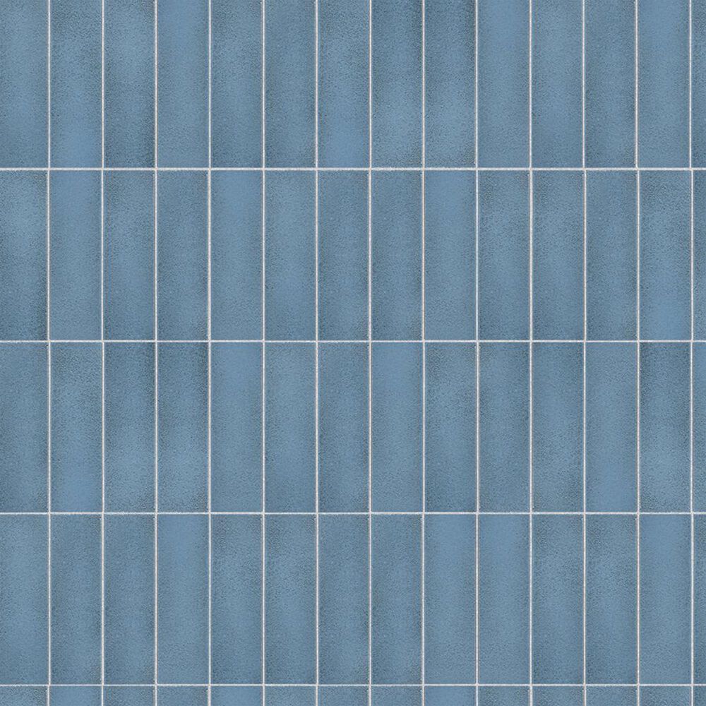 Soho Studio ColorHues Blue Steel 2" x 8" Lava Stone Tile, , large