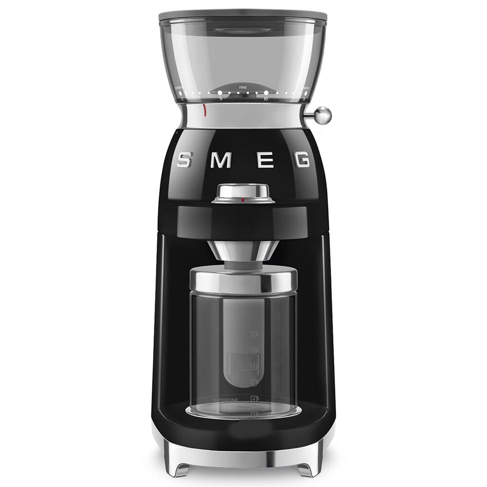 SMEG Conical Burr Coffee Grinder in Black, , large