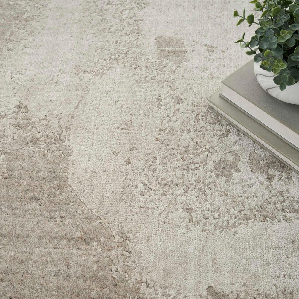 Nourison Harmony 9&#39;9&quot; x 13&#39;9&quot; Silver and Grey Area Rug, , large