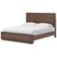 Ashley Fortlorn California King Platform Bed in Walnut Brown with LED Light, , large